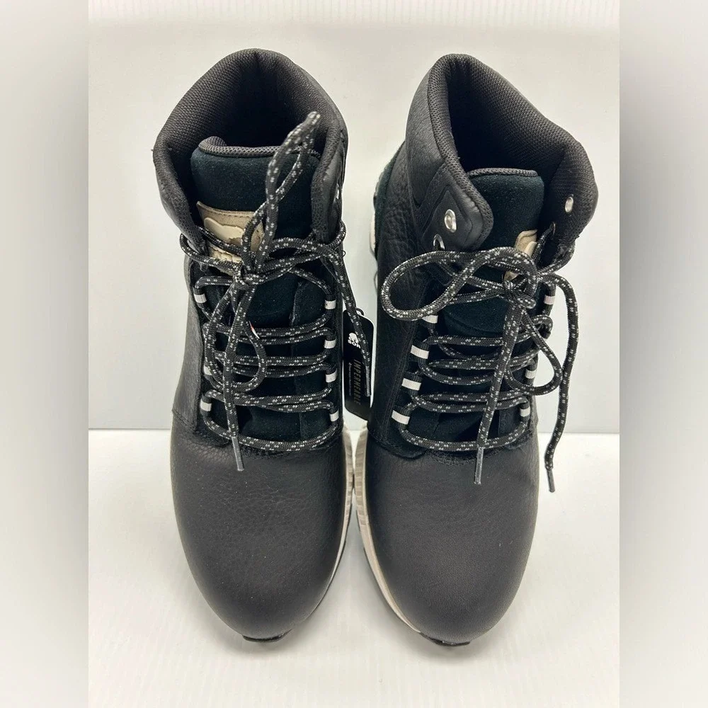SOREL MAC HILL MID LEATHER WATERPROOF BLACK MEN'S SNEAKER SIZE 9 NWOT